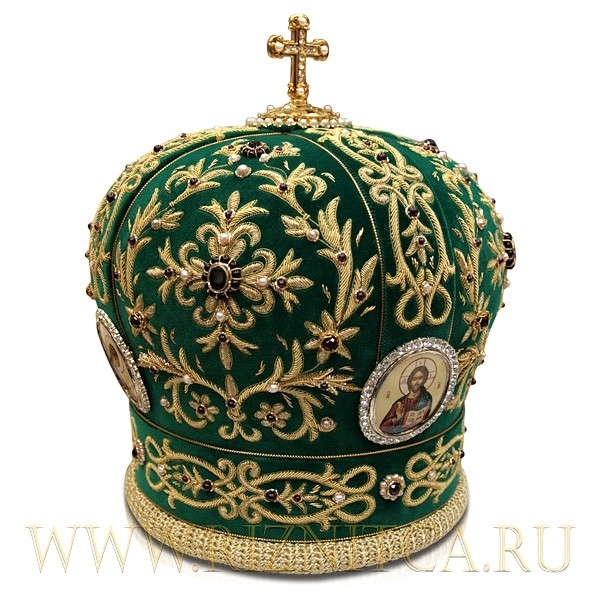 Митра архиерейская бархатная