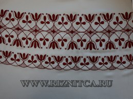 Вышитая заготовка подризника.