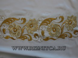 Вышитая заготовка подризника.