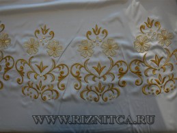 Вышитая заготовка подризника.