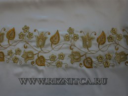 Вышитая заготовка подризника.