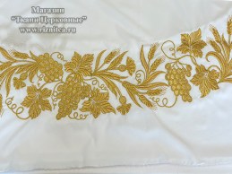 Вышитая заготовка подризника.